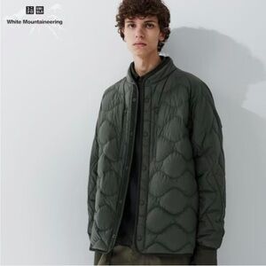 Uniqlo x White Mountaineering Ultra Light Down Oversized Jacket - dark green XS